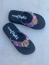 GYPSY JAZZ FLIP FLOP PINK MULTI