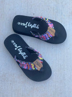 GYPSY JAZZ FLIP FLOP PINK MULTI