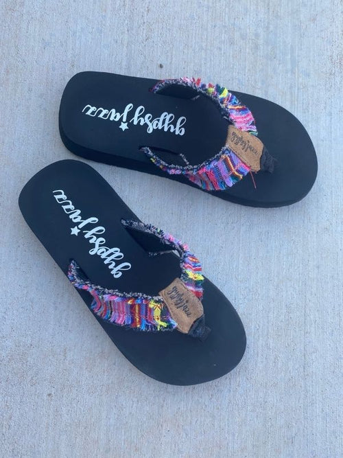 GYPSY JAZZ FLIP FLOP PINK MULTI