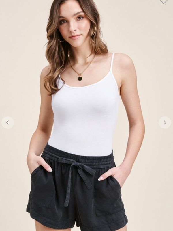 Charcoal Drawstring Shorts