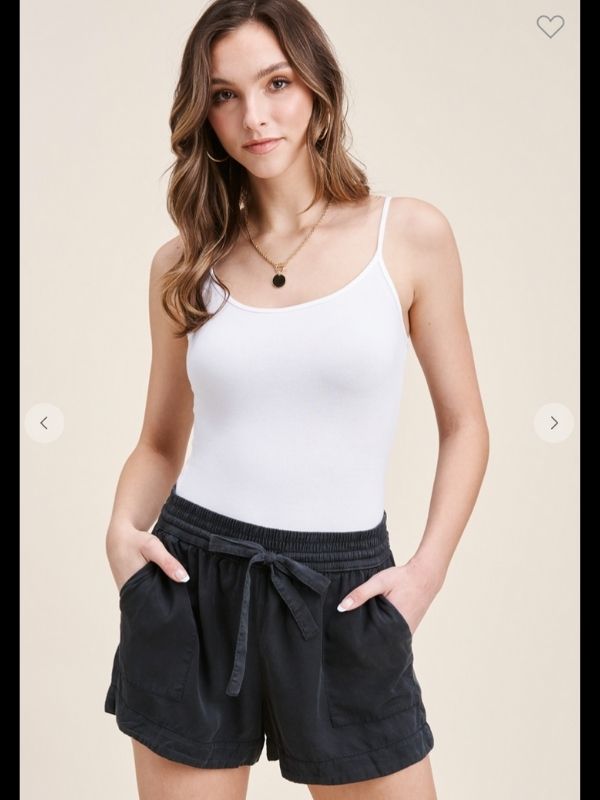 Charcoal Drawstring Shorts
