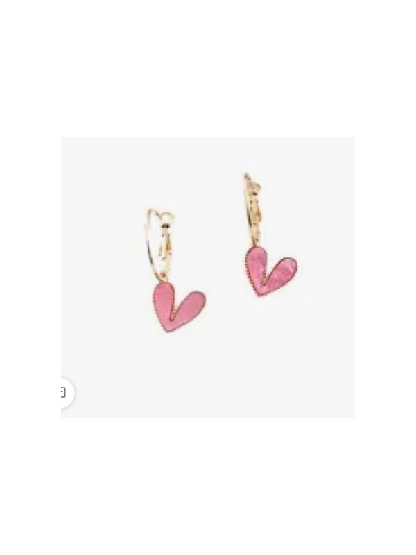 Pink Heart Earrings