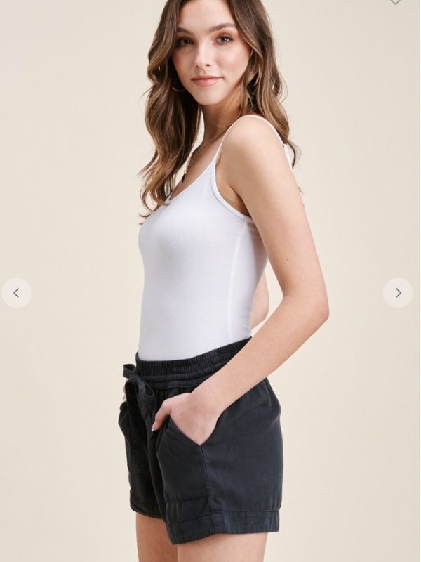 Charcoal Drawstring Shorts