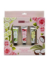 Mani & pedi hand and foot cream in aloe cucumber, rose water & coconut. 