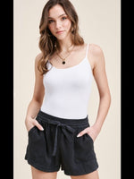 Charcoal Drawstring Shorts