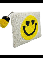 Smiley Face Beaded Coin Purse