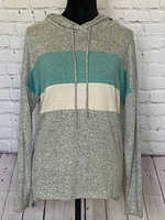 Good Times Hoodie (Heather Grey/Mint)