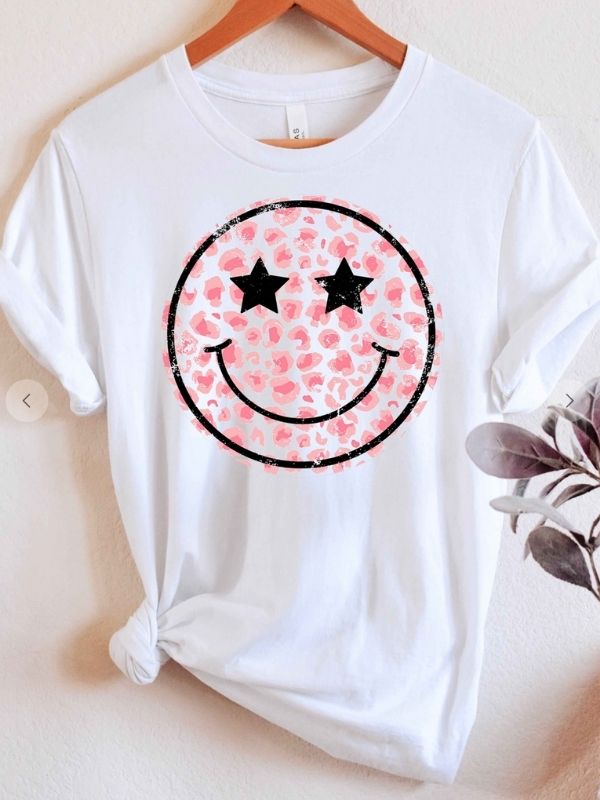 Pink Smiley Face T-shirt