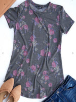 Super soft, floral top with colors that pop when matched up with denim. 