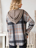 Plaid Hooded Shacket