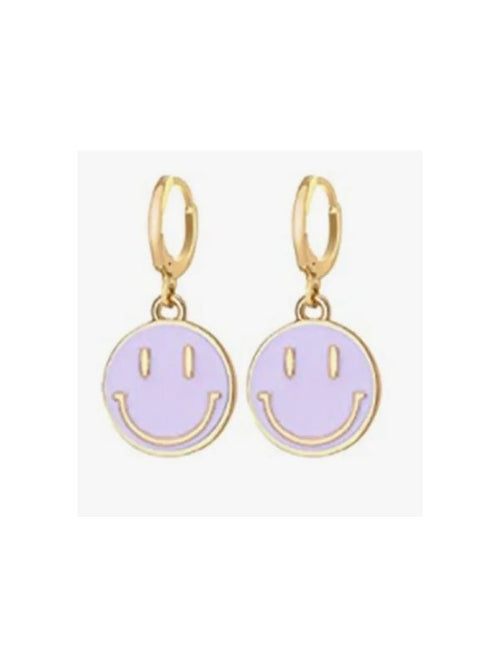 Smiley Face Earrings Multiple Colors