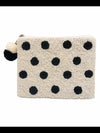Gorgeous beaded polka dot coin purse. 