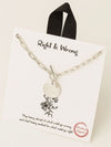 Right & Wrong Pendant Toggle & Chain