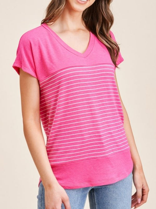 Pretty in Pink Stripe Shirt