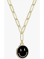 Smiley Face Necklace Multiple Colors