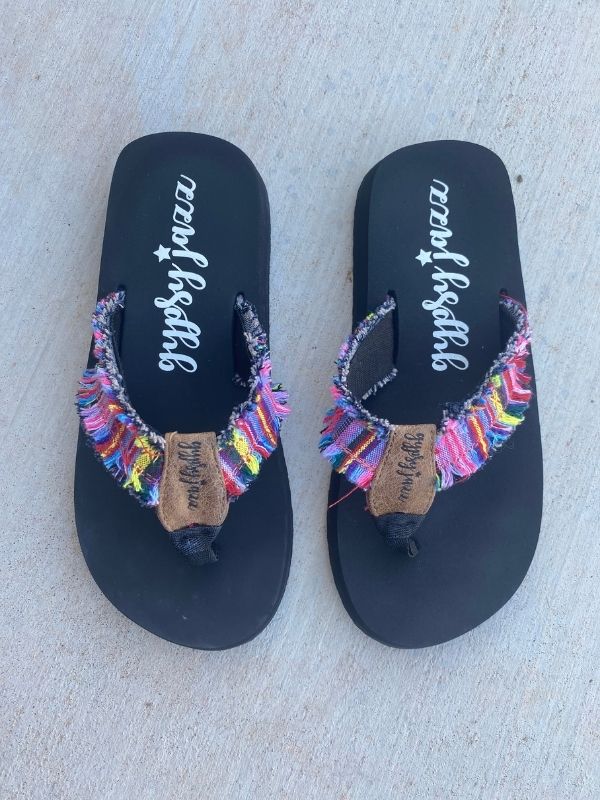 GYPSY JAZZ FLIP FLOP PINK MULTI