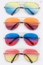 2 Tone Tint Aviator Glasses