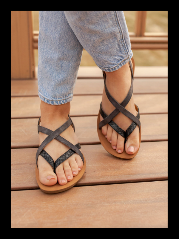 Cairo Sandals (Black)